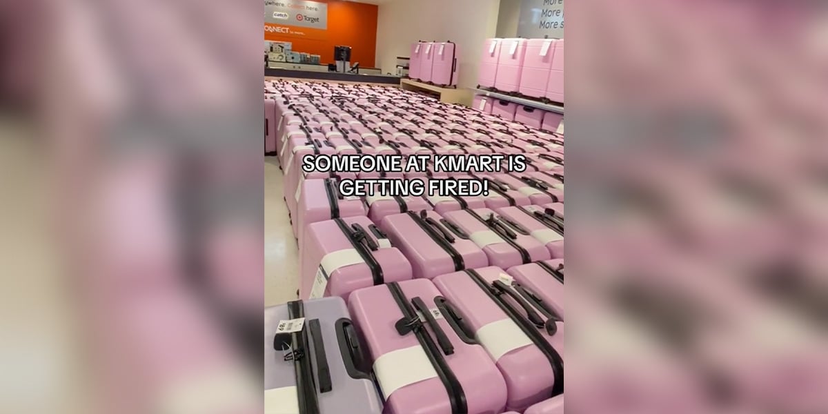 Pink 2025 suitcase kmart